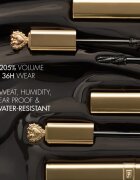Dolce&Gabbana Flawless Everfull XL Mascara Mini mini řasenka pro prodloužení a zvětšení objemu řas odstín 01 Total Black - True jet black 3 ml