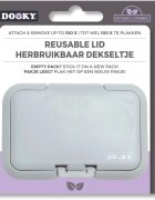 Dooky Reusable Lid Grey Card uzávěr na vlhčené ubrousky 1 ks