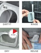 Dooky Reusable Lid Grey Card uzávěr na vlhčené ubrousky 1 ks