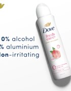 Dove 0% ALU Fresh Rose antiperspirant ve spreji bez hliníku 150 ml
