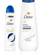 Dove Advanced Care Deeply Nourishing výhodné balení deodorantu a sprchového gelu