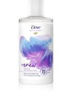 Dove Bath Therapy Renew sprchový a koupelový gel Wild Violet & Pink Hibiscus 400 ml