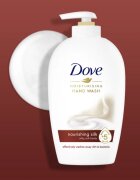 Dove Silk tekuté mýdlo s pumpičkou 250 ml