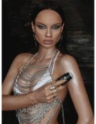 Dripping Gold Luxury Tanning Illuminating Stick rozjasňující bronzer na obličej a tělo odstín Silver 36 g