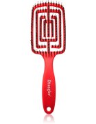 Dtangler Dry Blow Glow And Go hranatý kartáč na foukání barva Red Scarlett 1 ks