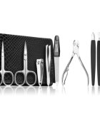 DuKaS Premium Line Solingen 252 manikúrní set + kožené pouzdro Black