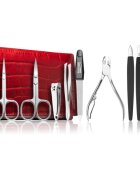 DuKaS Premium Line Solingen 252 manikúrní set + pouzdro Burgundy