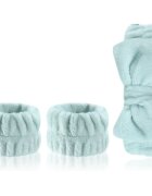 EcoTools Cleansing Headband & Wristband Set sada na odličování s kosmetickou čelenkou