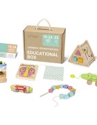 eliNeli Educational Box 19-24 m+ sada hraček ze dřeva