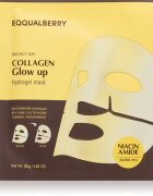EQQUALBERRY Collagen Glow Up Hydrogel Mask plátýnková maska s rozjasňujícím a hydratačním účinkem s gelovou texturou 30 g