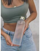 EQUA Mismatch skleněná láhev na vodu barva Velvet White 750 ml