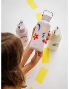 EQUA Timeless nerezová láhev na vodu malá barva Flower Power 1 ks