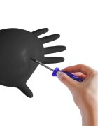 Espeon Nitril Ideal3 Black nitrilové nepudrované rukavice velikost M 100 ks