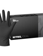 Espeon Nitril Ideal3 Black nitrilové nepudrované rukavice velikost M 100 ks