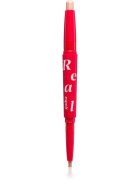 espoir Real Eye Dual Stick dlouhotrvající oční stíny v tužce s rozjasňovačem odstín 02 Peach Beam 0.5 g