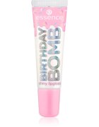 essence Birthday Bomb transparentní lesk na rty pro třpytivý lesk odstín 01 Cake My Day! 10 ml