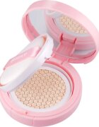 essence BRIGHTEN UP! Cushion Foundation make-up v houbičce odstín 10 Honey 12 g