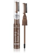 essence Brow Lift & Freeze transparentní gel na obočí odstín 04 Dark Brown 7 ml