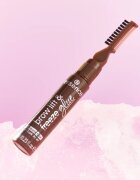 essence Brow Lift & Freeze transparentní gel na obočí odstín 04 Dark Brown 7 ml
