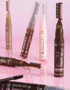 essence Brow Lift & Freeze transparentní gel na obočí odstín 04 Dark Brown 7 ml