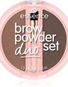 essence Brow Powder Duo set na obočí odstín 02 Medium 1.8 g