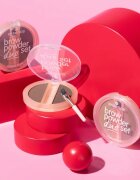 essence Brow Powder Duo set na obočí odstín 02 Medium 1.8 g
