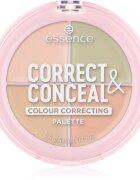 essence CORRECT & CONCEAL paleta korektorů pro sjednocení barevného tónu pleti 4.4 g