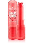 essence HEART CORE tónovací balzám na rty s leskem odstín 01 Cha-Cha Cherry 3 g