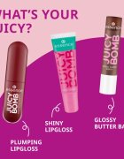 essence Juicy Bomb lesk na rty se zvětšujícím efektem odstín 05 Soft Apricot 2.6 ml