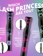 essence Lash PRINCESS tvarující řasenka pro objem a natočení řas odstín Black 12 ml