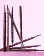 essence Micro Precise voděodolná tužka na obočí s kartáčkem odstín 02 Taupe 0.05 g