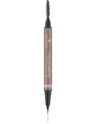 essence Microblading tužka na obočí se štětečkem odstín Light Brown 0.6 ml