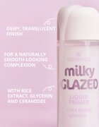 essence milky GLAZED hydratační podkladová báze pod make-up s rozjasňujícím efektem 50 ml