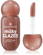 essence milky GLAZED tónovací balzám na rty s leskem odstín 05 Latte-tude 4 ml