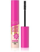 Eveline Cosmetics Brow Glue Fluff & Fix Gel dlouhotrvající gel na obočí odstín Transparent 6 ml