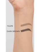 Eveline Cosmetics Brow & Go! voděodolná tužka na obočí s kartáčkem 2 v 1 odstín Dark Brown 4 g