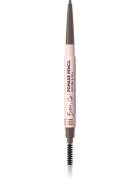 Eveline Cosmetics Brow & Go! voděodolná tužka na obočí s kartáčkem 2 v 1 odstín Taupe 4 g