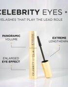 Eveline Cosmetics Celebrity Eyes řasenka pro extra délku odstín Black 7 ml