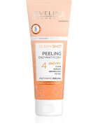 Eveline Cosmetics Clean Shot 4 Enzymes enzymatický peeling proti nedokonalostem pleti 75 ml
