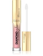 Eveline Cosmetics Diamond Glow třpytivý lesk na rty s kyselinou hyaluronovou odstín 08 Honey Glam 45 ml