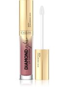 Eveline Cosmetics Diamond Glow třpytivý lesk na rty s kyselinou hyaluronovou odstín 11 Rose Nude 45 ml
