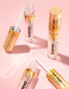Eveline Cosmetics Diamond Glow třpytivý lesk na rty s kyselinou hyaluronovou odstín 12 Top Coat 4.5 ml