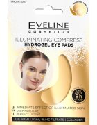 Eveline Cosmetics Gold Illuminating Compress hydrogelová maska na oční okolí se šnečím extraktem 2 ks