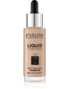 Eveline Cosmetics Liquid Control tekutý make-up s pipetou odstín 035 Natural Beige 32 ml