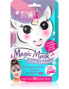 Eveline Cosmetics Magic Mask Cute Unicorn textilní 3D hloubkově čisticí maska 1 ks