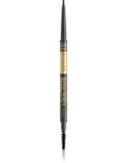 Eveline Cosmetics Micro Precise voděodolná tužka na obočí s kartáčkem 2 v 1 odstín 04 Graphite 4 g
