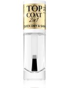 Eveline Cosmetics Nail Therapy Professional vrchní lak na nehty 2 v 1 8 ml