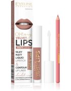 Eveline Cosmetics OH! my LIPS Velvet sada na rty 11 Cookie Milkshake 1 ks