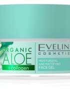 Eveline Cosmetics Organic Aloe+Collagen zmatňující pleťový gel 50 ml