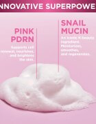 Eveline Cosmetics Pink Snail Glazed Skin Effect jemná čisticí pěna na obličej 150 ml
